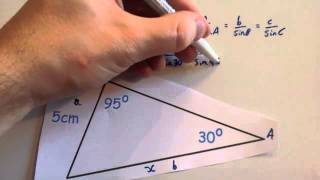 Sine Rule missing sides - Corbettmaths