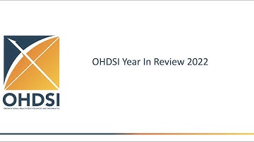 OHDSI 2022 Year In Review