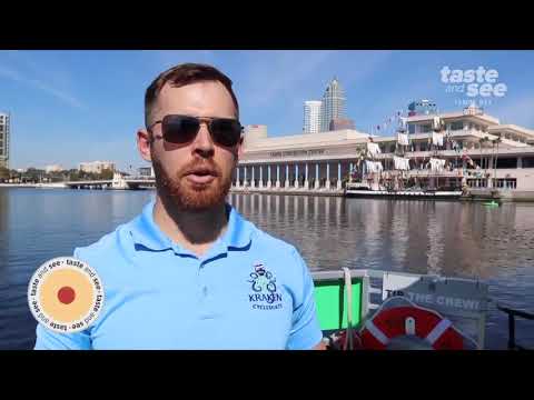 This Tampa pedal boat is made for drinking at sea