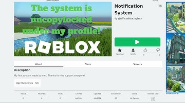 [FREE] Notification System (Roblox Studio)