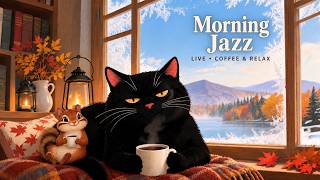 🔴 24/7 First Frost Jazz Radio – Soft 1940s Noir Jazz with a Black Cat for Coffee & Slow Mornings screenshot 5