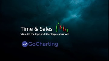 Time and Sales in GoCharting - Identify Large Trades with Alerts