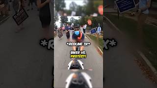 Riding My Bike Through a Protest! 😳