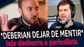 AGUSTIN LAJE dejo sin palabras a PERIODISTA en vivo
