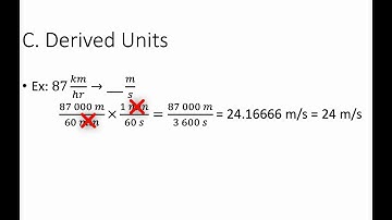 3k  unit conversion derived units
