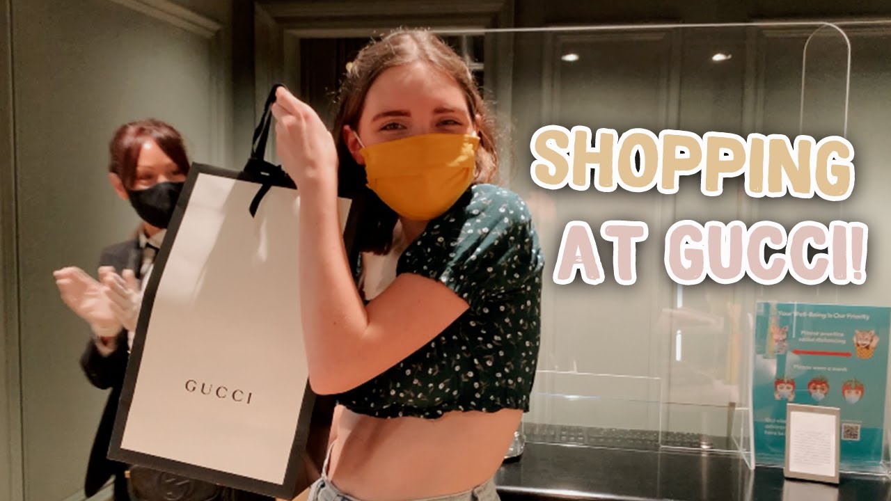 Shopping at GUCCI for the first time 