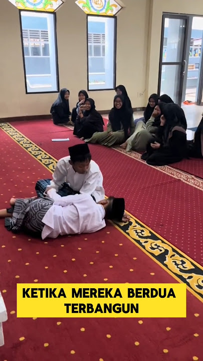 momen lucu ketika santri ketiduran setelah selesai sholat ‼️‼️ #ngakak #lucu #kocak #santri #tidur