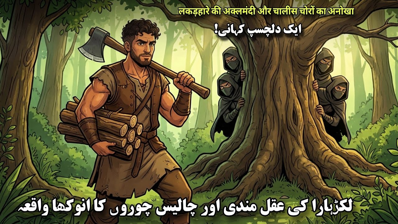 Lakadhara Or 40 Chor Ka Anokha Waqia || Moral Stories in Urdu || Hindi Moral Stories