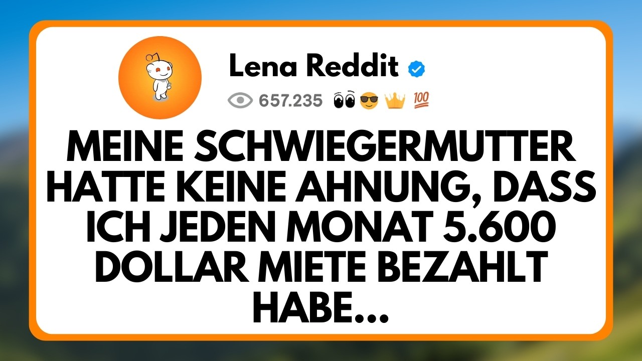 "Můj tchyně mě před pár měsíci vyhodila z domu, který jsem platil celé tři roky. Řekla, ať se odstěhuju, aby se tam nastěhoval její syn. Nevěděla, že nájem 5 600 dolarů měsíčně jde z mého účtu. A...