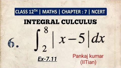 Ex-7.11 Q6 NCERT solutions of integrals class-12th maths