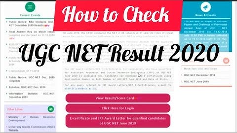 UGC NET RESULT 2020/How to check UGC Net June Result 2020/Nta Important Public Notice|Nta Net Result