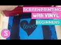 How to Screenprint with Silhouette and Vinyl for Beginners