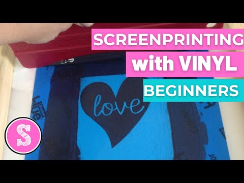 How to Screenprint with Silhouette and Vinyl for Beginners