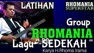 STUDIO RHOMANIA RECORD Latihan Lagu SEDEKAH Karya KH.Rhoma Irama