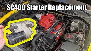 How To Replace The Starter on a SC400