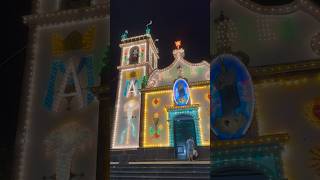 Iluminação da igreja Arrifes, Milagres / Ponta Delgada, São Miguel Açores Portugal - 31.08.2024