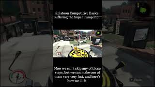Super Jump Input Buffering - Splatoon 2 Competitive Basics - Squid School #shorts