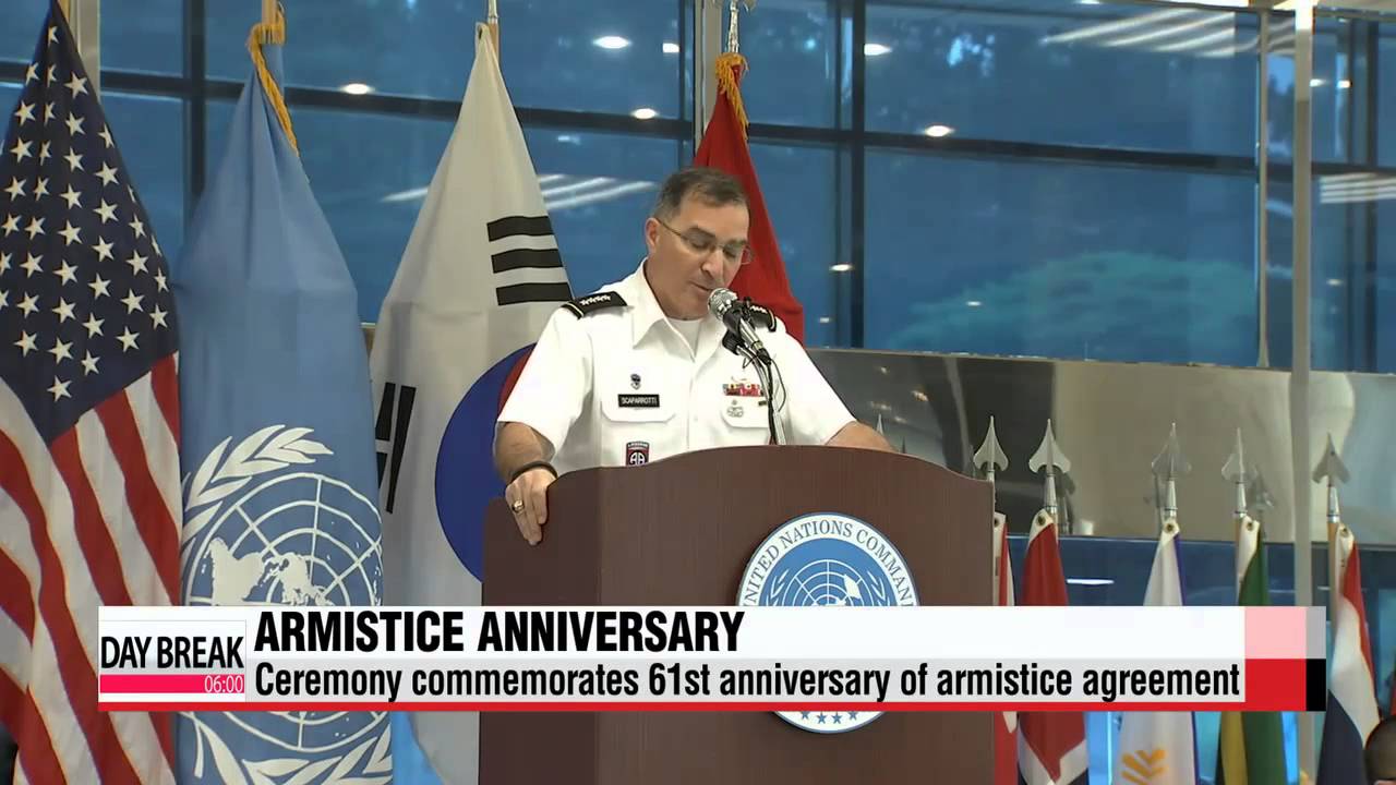 Korea marks 61st anniversary of armistice agreement - YouTube
