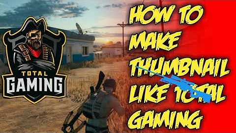 How to make Thumbnail Like Total Gaming/Make total gaming Thumbnail with Android in Pixcellab