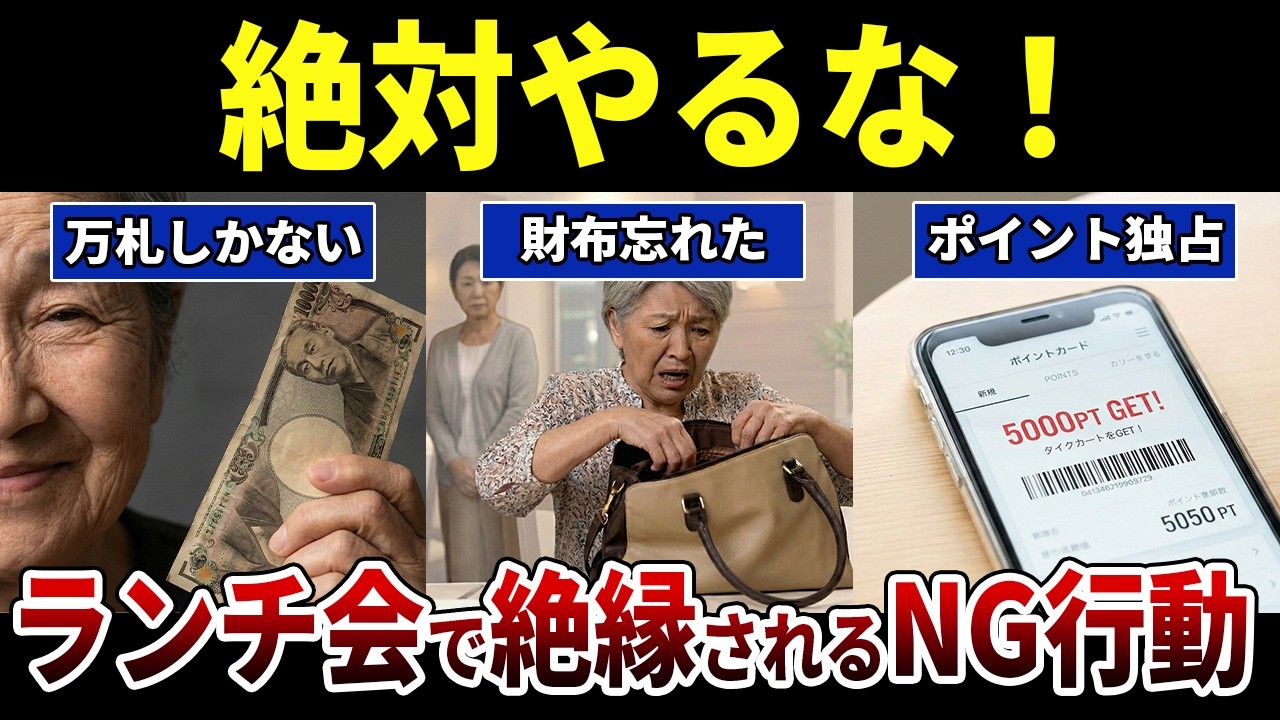 【ランチ会追放】「小銭がない」連発！友人全員に無視された末路 シニア口コミ紹介します