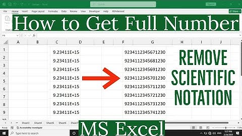 How to Get Full Number in Excel | How to Remove Scientific Notation in Excel | Numbers Not showing