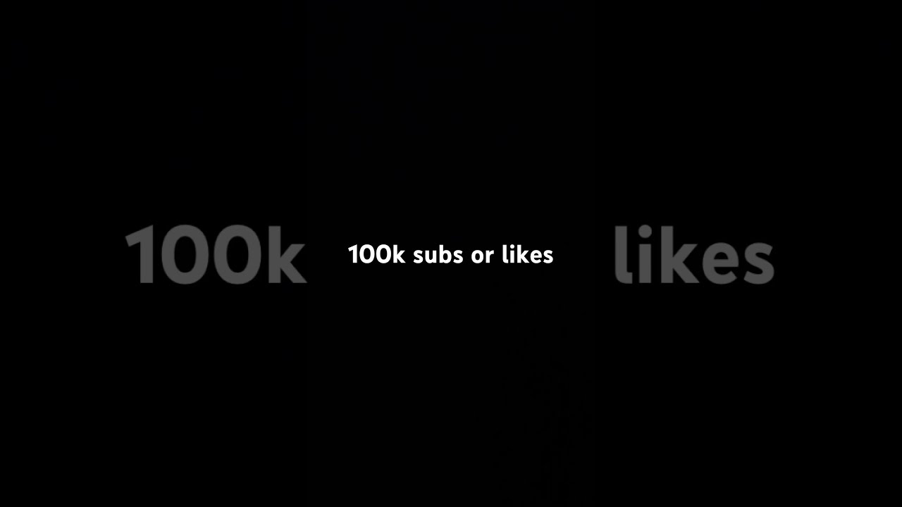 Face Reveal At 100k Subs Or Likes