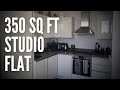 New uk studio flat apartment tour 350 sq ft