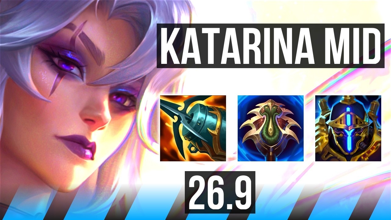 KATARINA vs ZED (MID) | Good KDA: 26/1/5, Lethal Tempo, 52K damage