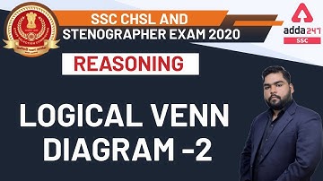 Logical Venn Diagram (Part-2) | Reasoning for SSC CHSL & Stenographer 2020