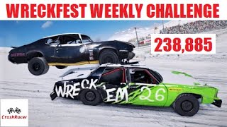 Wreckfest Weekly Challenge - Snow Race at the Rattlesnake Racepark screenshot 2