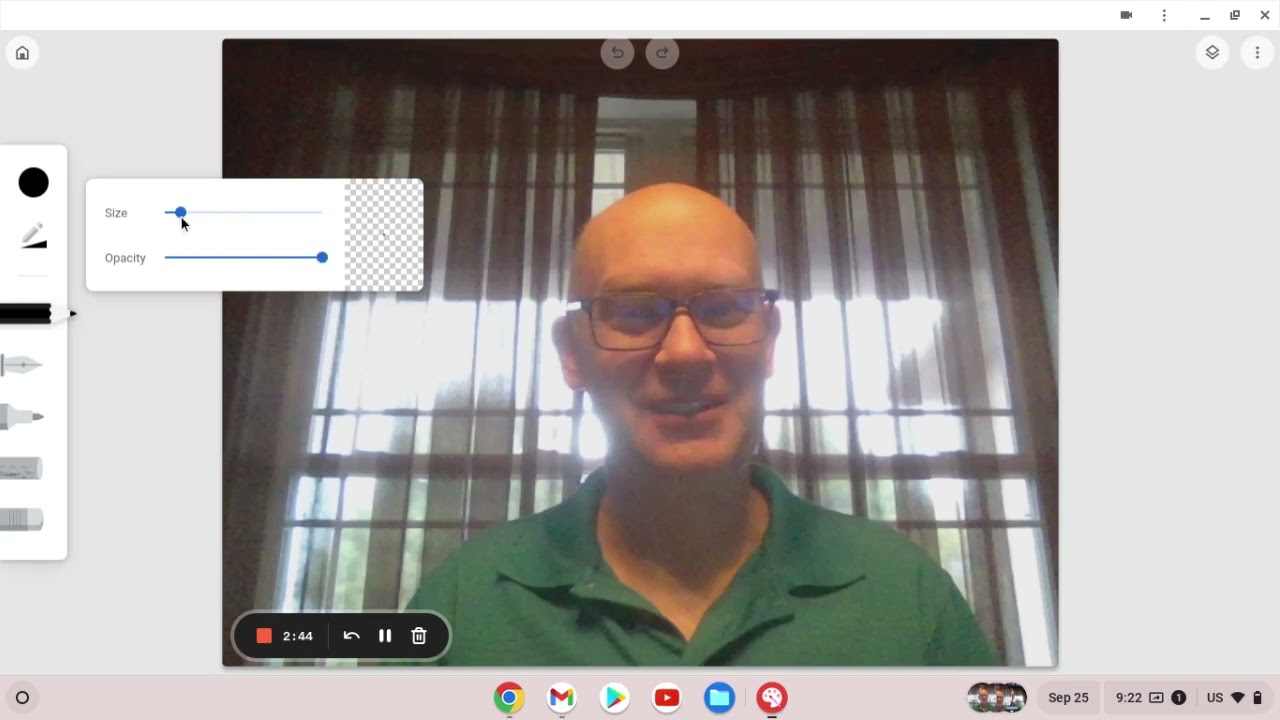 How to make a tracing of an image in chrome canvas