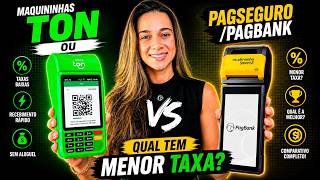 Maquininhas TON ou PagSeguro/PAGBANK. Qual tem MENOR TAXA? Ton vs PagSeguro