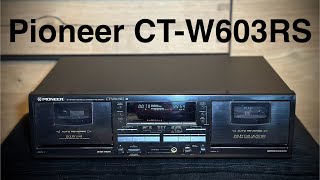 Pioneer CT-W603RS Stereo Double Cassette Deck Demo - YouTube