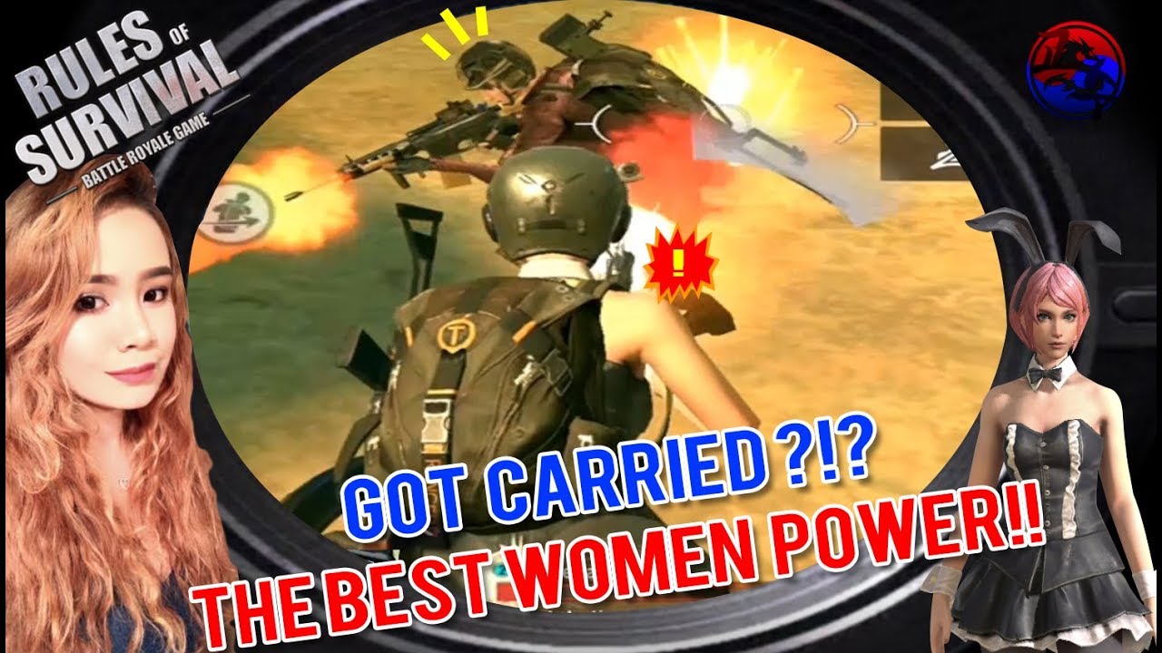 [Rules of Survival/Duo] play with The best Women player !