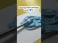 #shortsvideo #followforfollowback Kids Art activities shaving foam and blue paint 🎨💙