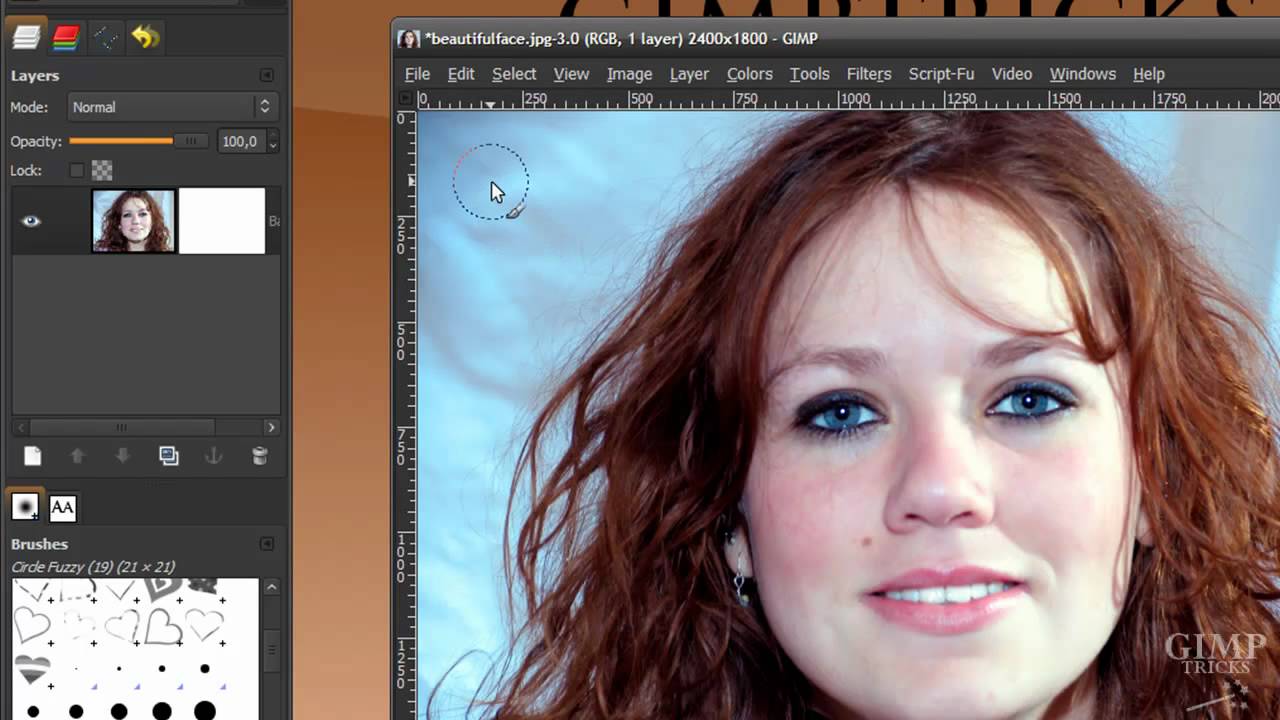 Remove the background from hair in GIMP - tutorial (Cut out hair) - YouTube
