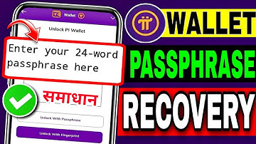 Pi Network Passpress Recovery New Update Today 🔥 How To Recover Pi Wallet Passpress - Pi Network