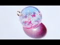 【UVレジン】リクエストの多かった雲レジンを作ってみました☁️*°♡ Create a resin sphere that looks like clouds are floating.☁*°