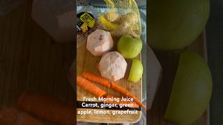 Fresh Morning Juice healthycarrotlemongingerturmericgreen applegrapefruit