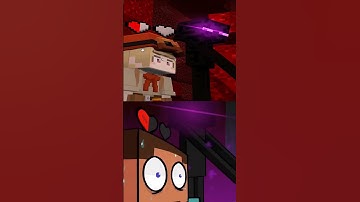 Minecraft Endermen Encounters Animation Meme 🤣 #shorts