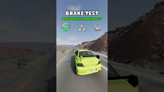 Brake test with japanese cars in BeamNG.drive