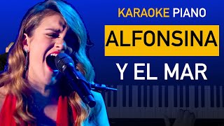 Video thumbnail of "AMAIA - Alfonsina y el mar 🌊 Piano Karaoke + Partitura | OT 2018"