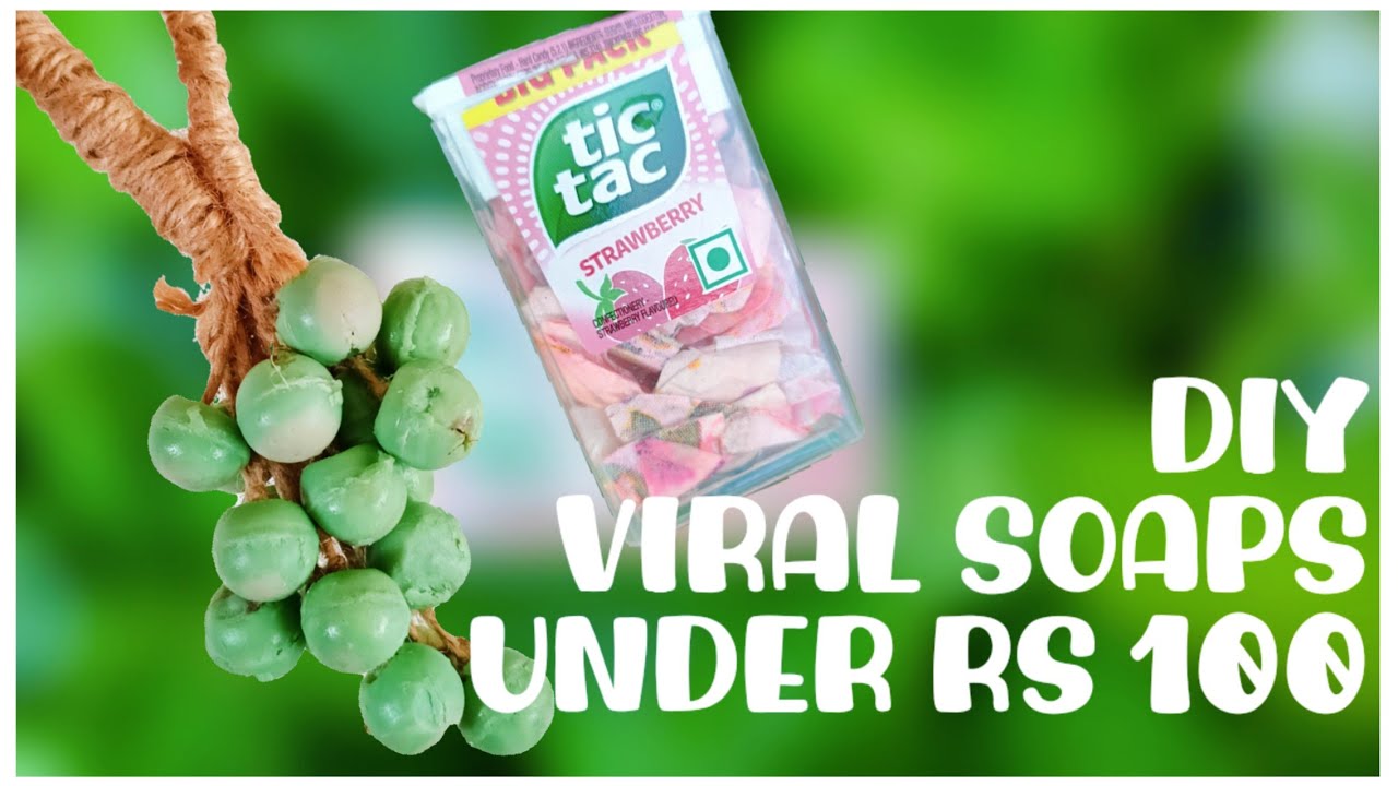 How to make Viral Grape 🍇 soap and paper soap under Rs100