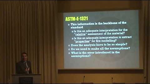 FireSeat 08 - Presentation by Prof Jose Torero. Part 3 of 3