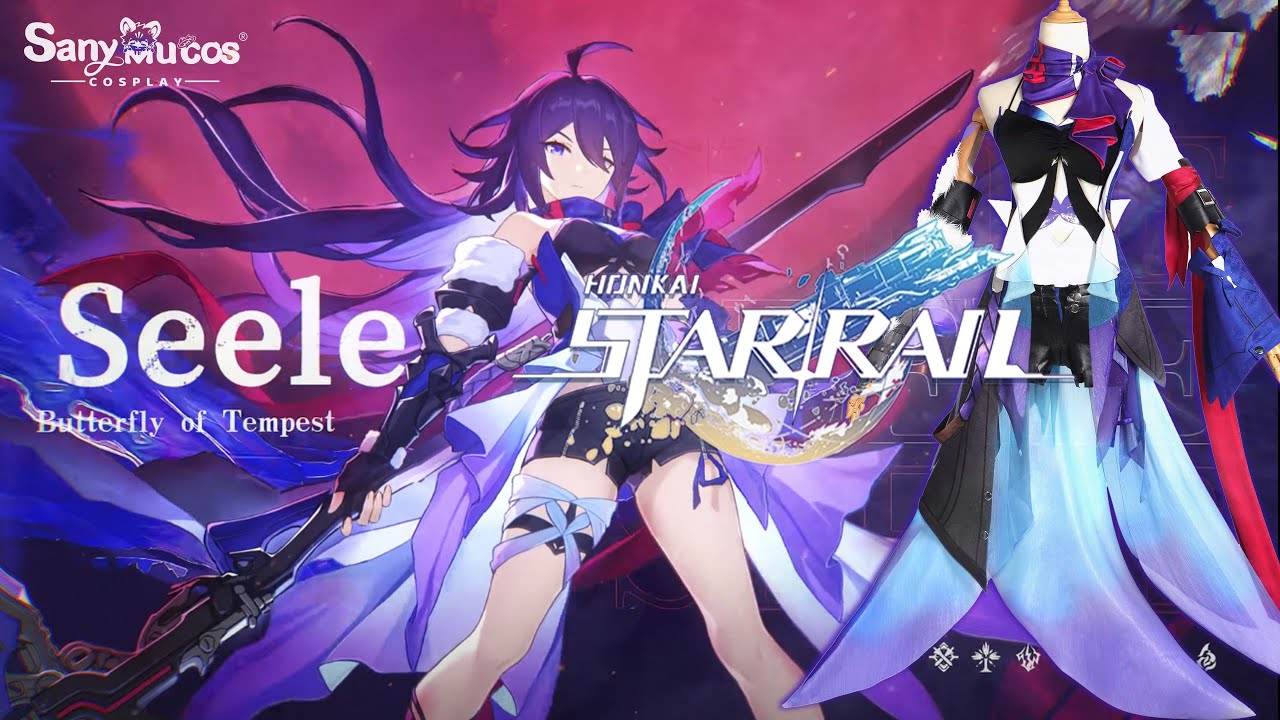 【SanyMuCos】Honkai: Star Rail Seele Cosplay Costume Plus Size Detail Show