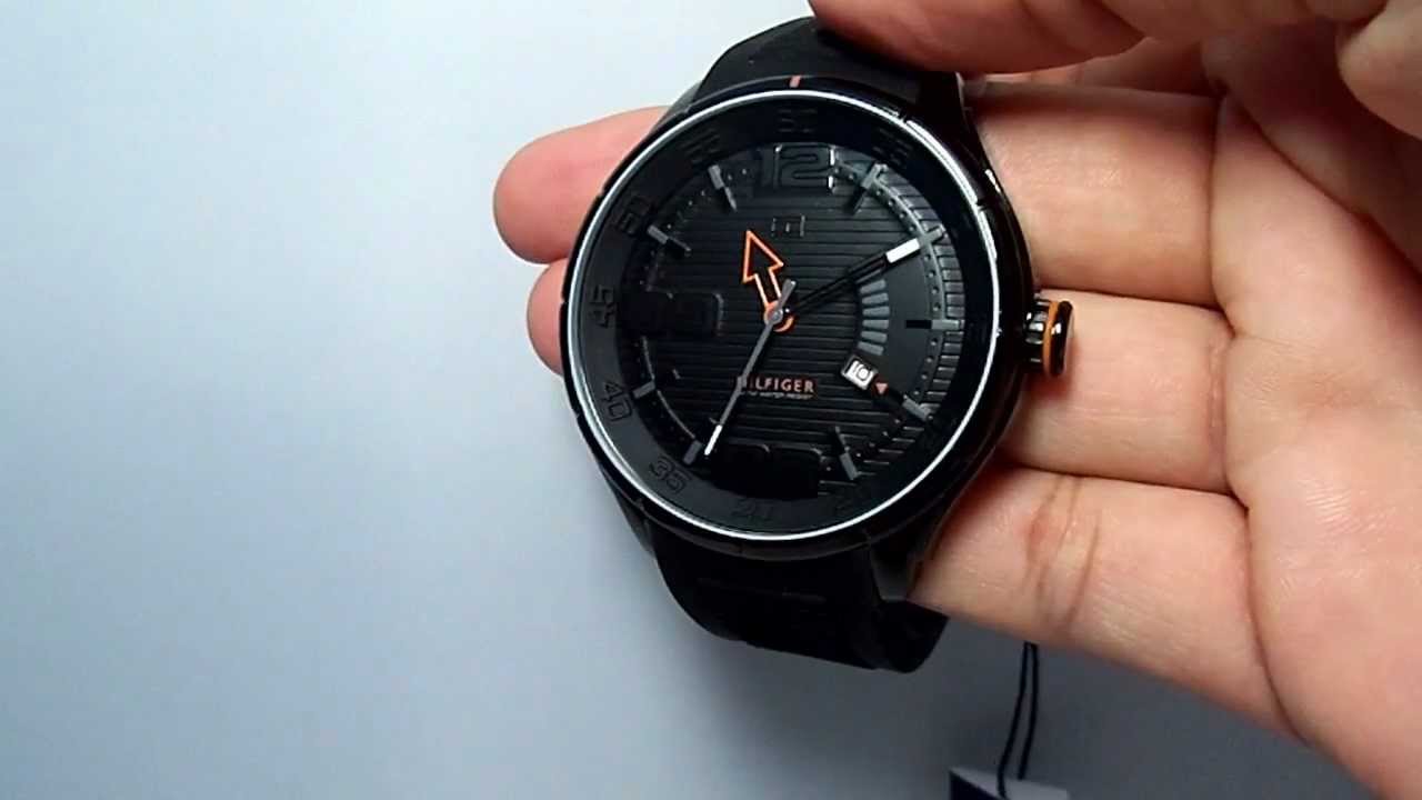 tommy hilfiger watch mens black