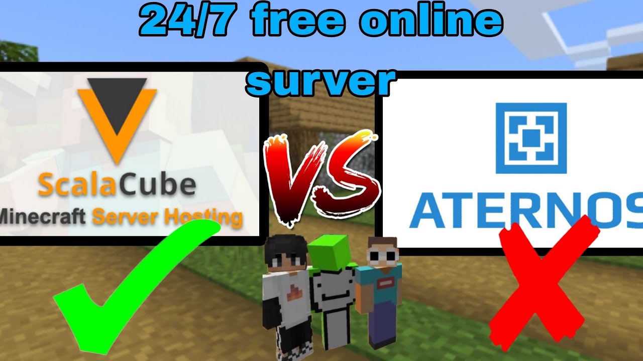 24 7 free online survers in minecraft aternos vs scalacube youtube