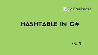 Hashtable in c#