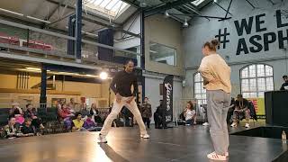 Danish Championship in breakdance prelim l Bgirl Joy vs Bboy Tunde