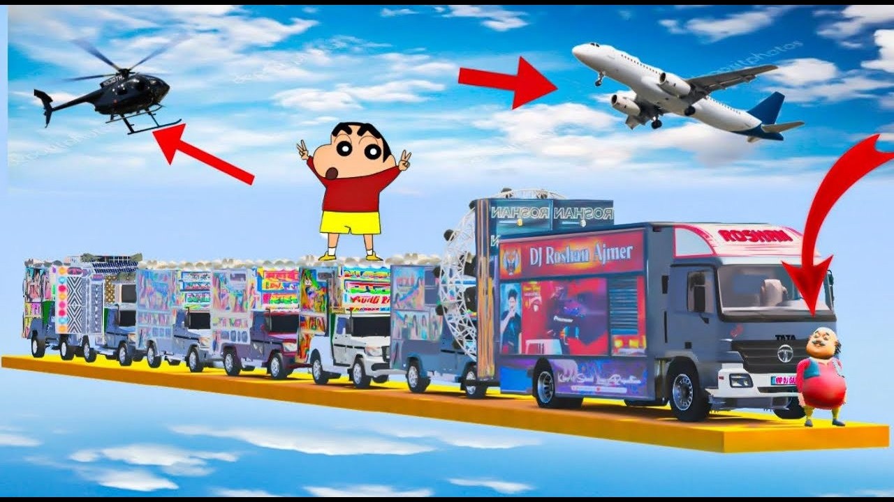 GTA : 5 - World Highest | 😱🫨TRIED THE IMPOSSIBLE BANANA |SUPER MEGA RAMP CHALLENGE 11 INDIAN All DJ